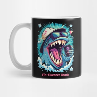 The Fin-Fluencer | A Shark T-Shirt Mug